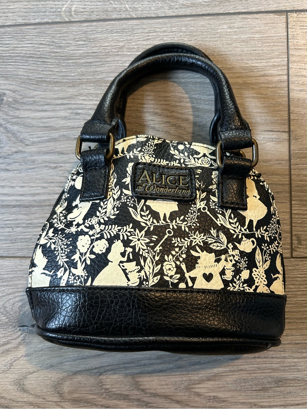 DISNEY LOUNGEFLY ALICE IN WONDERLAND MINI SATCHEL